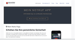 Desktop Screenshot of mein-notruf.de